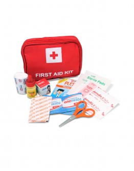 FIRST AID KIT BAG MERAH + ISI SET