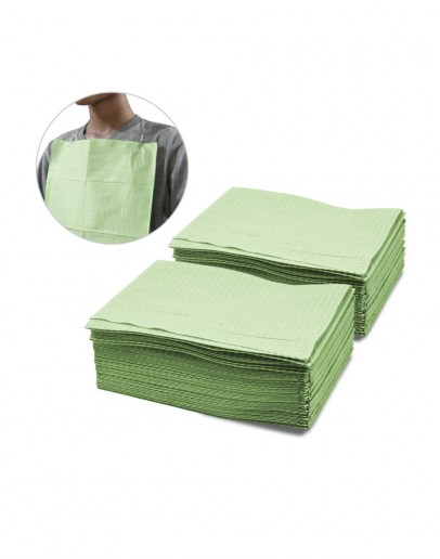 DENTAL BIB POLYBIB ISI 500 WARNA HIJAU
