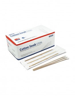 COTTON SWAB STERIL M OM 100 BH
