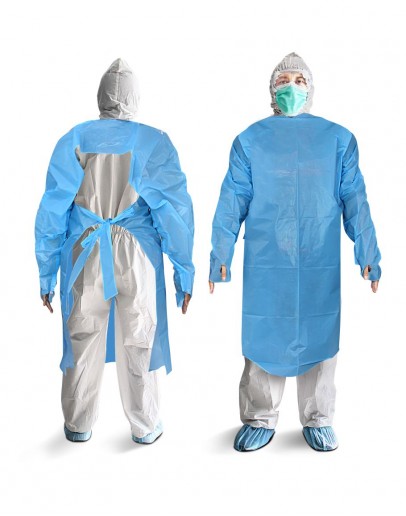 APRON PLASTIK LENGAN PANJANG