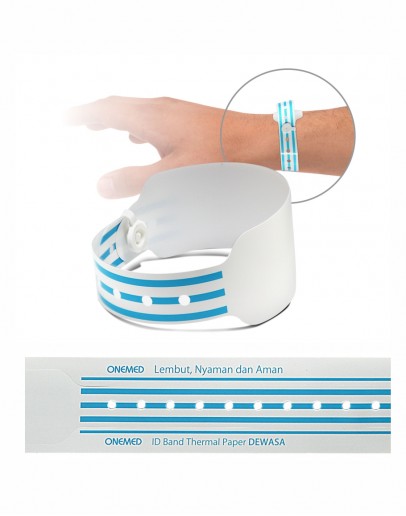 ID BAND THERMAL BARCODE PRINT ADULT