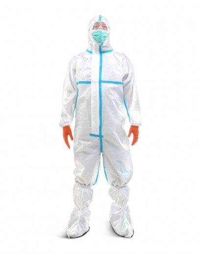 BAJU APD COVERALL SEAM TAPE PUTIH XL